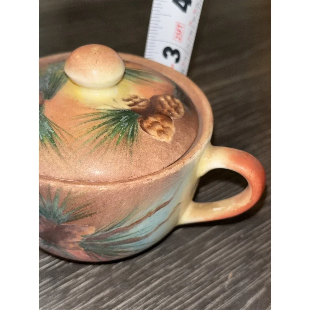 Hand Painted Sugar‎ Bowl Vintage Made USA